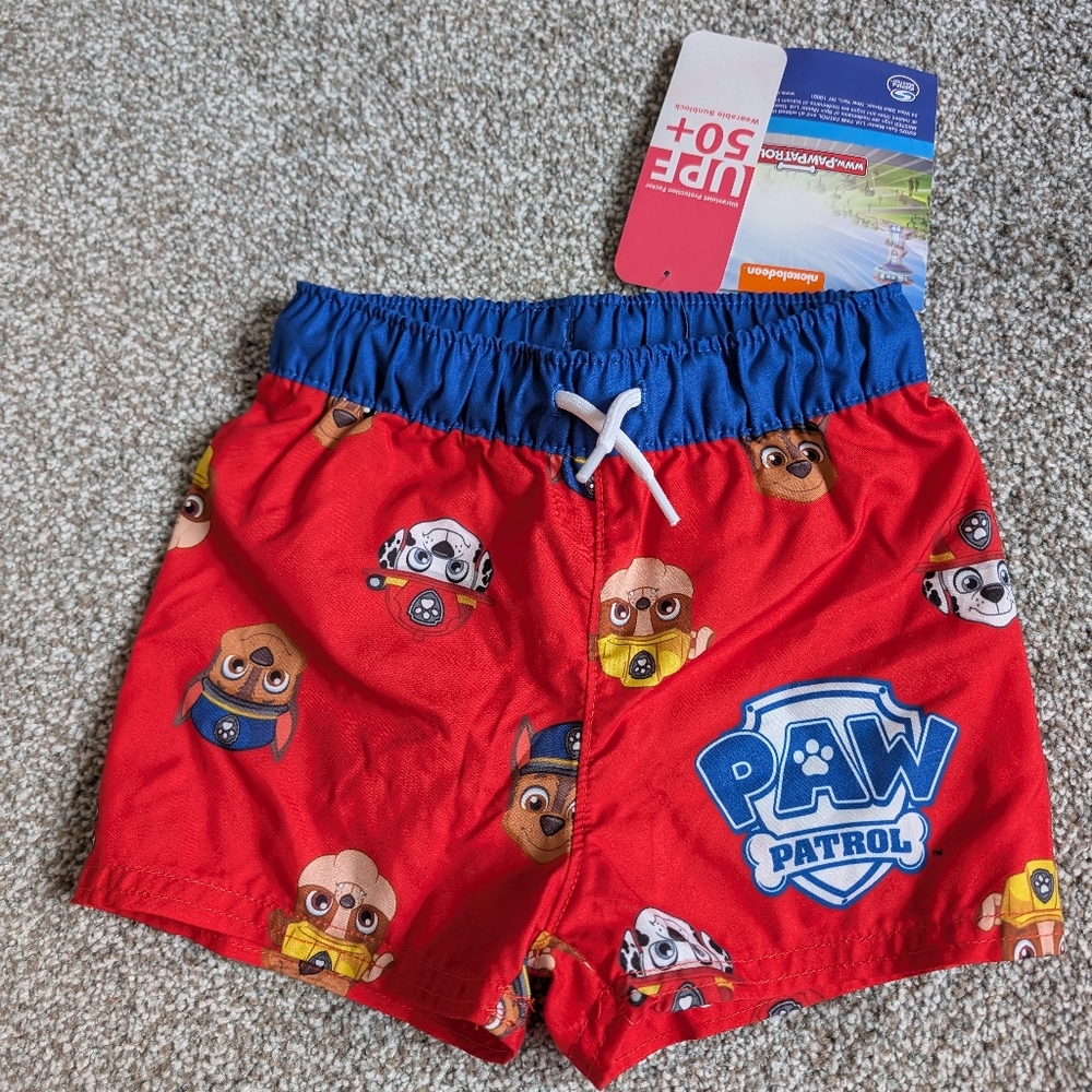 Paw Patrol Swim Trunks 12 To 18 Months
